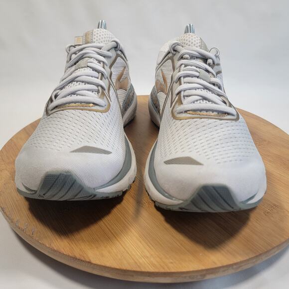 Brooks Adrenaline 20 Running Sneakers Shoes Women 10 White Gold - Picture 2 of 14